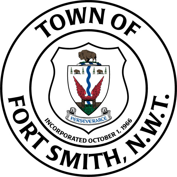 Town of Fort Smith (Silk Screened on white coated aluminum - 6' diameter)