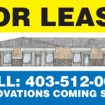 Real Estate For Lease Sign - Fernie