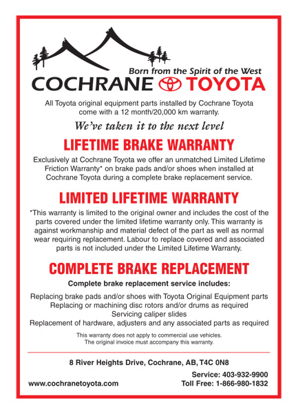 Cochrane Toyota Flyer